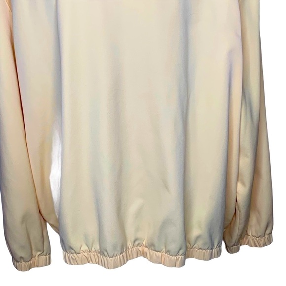 Alfred Dunner Women’s Pastel Yellow Beaded Zip Wind Breaker Jacket Coat Size 20 - Picture 7 of 15